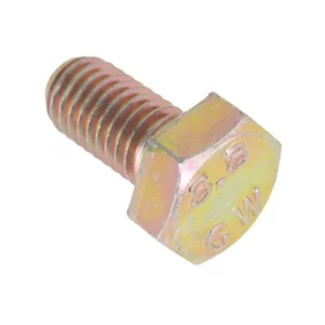 Oryginalna śruba z pełnym gwintem o wymiarach M8 x 15 mm i numerze katalogowym 339124X1, szeroko stosowana w maszynach i pojazdach rolniczych marek Massey Ferguson i Fendt. schemat