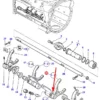 Oryginalne widełki skrzyni biegów o numerze katalogowym 3617431M1, stosowane w ciągnikach rolniczych marki Massey Ferguson schemat.
