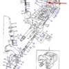 Oryginalny pierścień oring układu pompy hydraulicznej 11 x 1,75, stosowany w maszynach Massey Ferguson, Challenger oraz Valtra. schemat