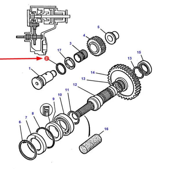 Oryginalny pierścień oring o wymiarach 33,05 x 1,78 mm i numerze katalogowym 378201X1, szeroko stosowany w ciągnikach rolniczych marek Massey Ferguson, Valtra i Challenger. schemat