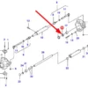 Oryginalny pierścień simering przedniej osi o wymiarach 45 x 70 x 14/17 mm, numerze katalogowym 3785500M1, stosowany w ciągnikach rolniczych marki Massey Ferguson schemat.