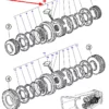 Oryginalny synchronizator, stosowany w maszynach rolniczych marki Massey Ferguson. schemat