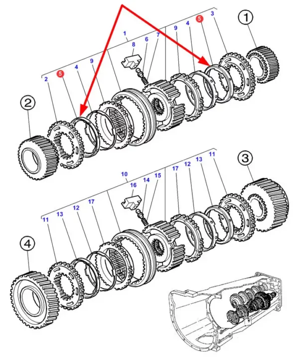 Oryginalna tulejka, stosowana w ciągnikach rolniczych marki Massey Ferguson oraz Challenger. schemat