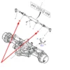 Oryginalny przegub osiowy o wymiarze L=210mm i numerze katalogowym 3909318M1, stosowany w ciągnikach rolniczych i kombajnach zbożowych marek Massey Ferguson oraz Challenger schemat