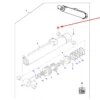 Oryginalna tulejka siłownika hydraulicznego o wymiarach 50x55x40 mm i numerze katalogowym 3970188M1, stosowana w ładowarkach teleskopowych marki Massey Ferguson.-schemat