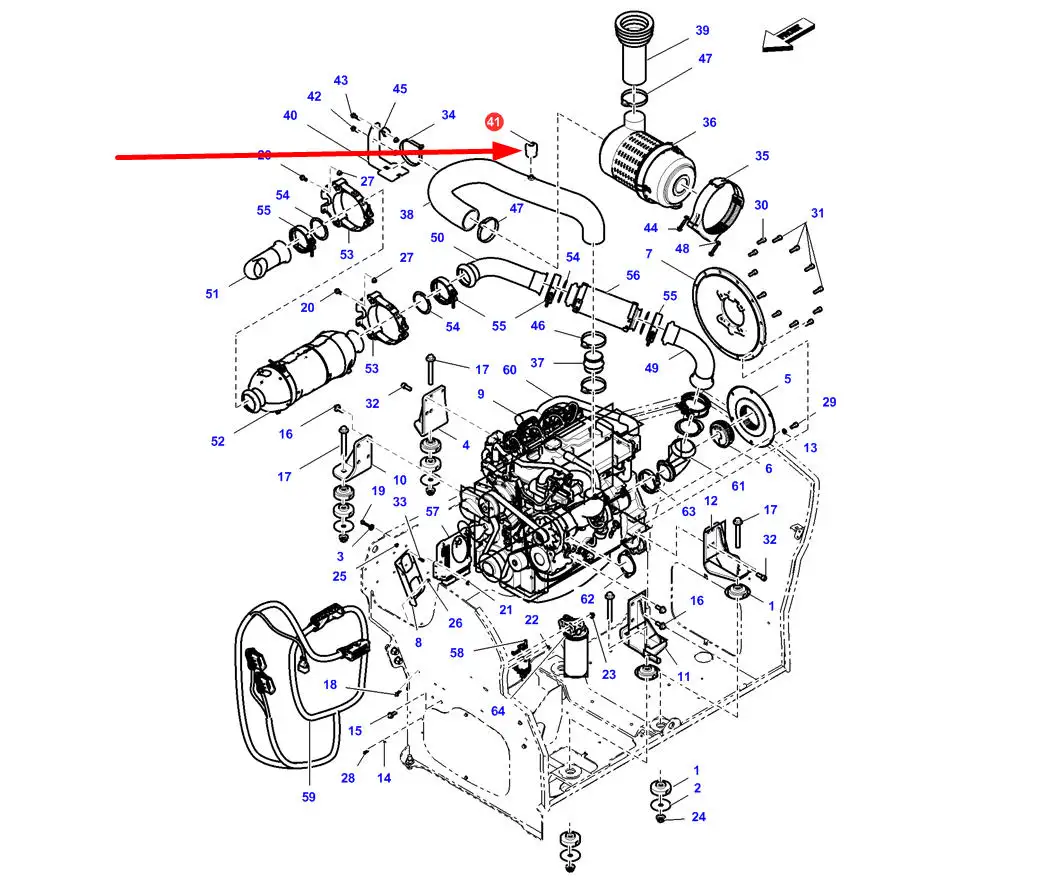 3973036M1 Czujnik zapchania filtra powietrza - sklep