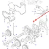 Oryginalna obudowa rozrządu o numerze katalogowym 4226589M1, stosowana w maszynach rolniczych marki Massey Ferguson- schemat.