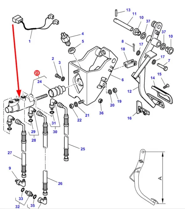 Oryginalny cylinder  schemat.