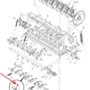 Oryginalna rolka z łożyskiem prowadzenia sznurka o numerze katalogowym 700746265, stosowana w prasach kostkujących wielkogabarytowych marek Massey Ferguson, Fendt, Challenger schemat.