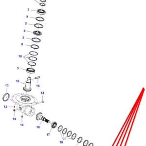 Oryginalna podkładka dystansowa rury transportu ziarna o wymiarach R45-55 X 0