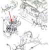 Oryginalny bezpiecznik silnika elektrycznego 20A o numerze katalogowym 71441232, stosowany w kombajnach zbożowych marek Challenger, Fendt oraz Massey Ferguson schemat.