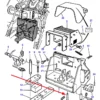 Oryginalny sworzeń, stosowany w  zaczepie ciągnika ciągników marki Massey Ferguson schemat.