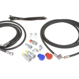 Oryginalna przednia para wejść hydraulicznych o numerze katalogowym stosowana w ciągnikach rolniczych marki Massey Ferguson.