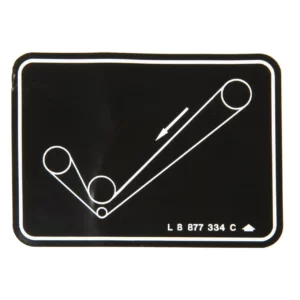 Oryginalna naklejka o numerze katalogowym 8877334