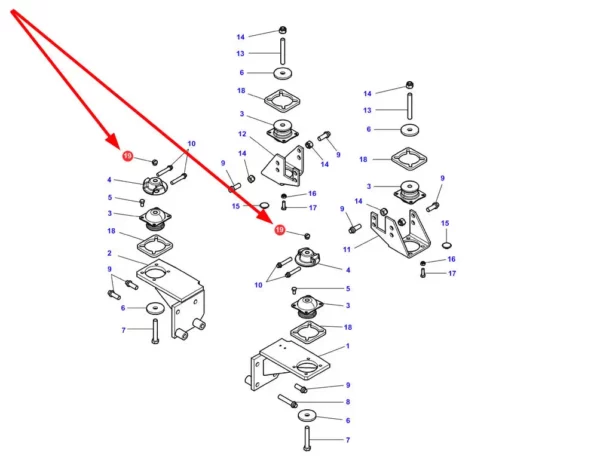 Oryginalny lokalizator o numerze katalogowym ACW065334B, stosowany w ciągnikach rolniczych marek Challenger oraz  Massey Ferguson schemat.