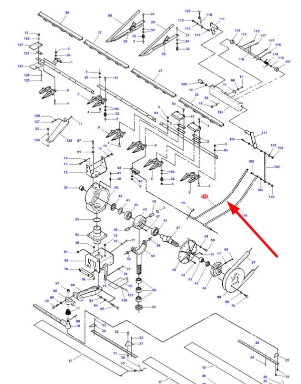 Oryginalny czujnik o numerze katalogowym D28284257, stosowany w kombajnach zbożówych marek Challenger, Fendt oraz Massey Ferguson schemat.