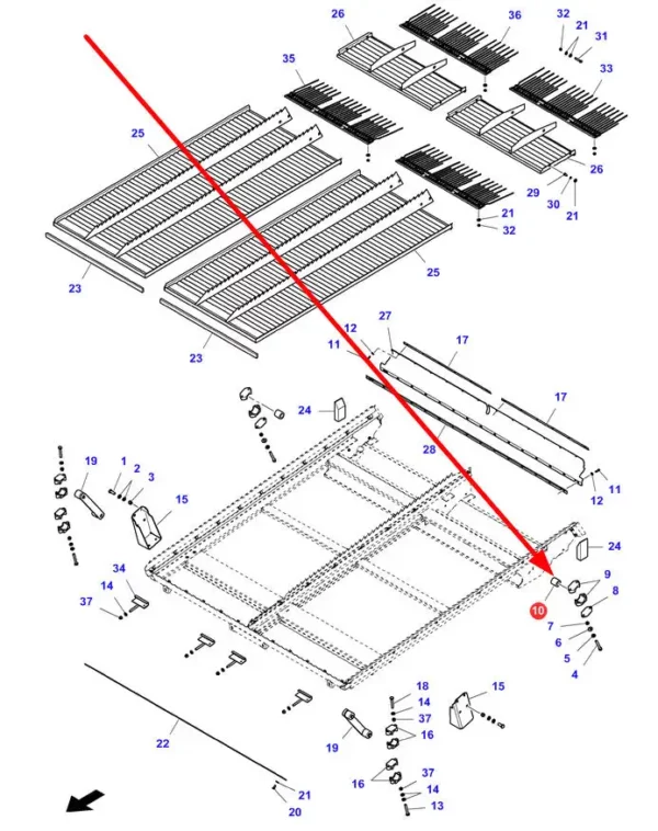 Oryginalna tuleja sit o wymiarach R23 - 40 x 40 mm i numerze katalogowym D28480268, stosowana w maszynach marek Fendt, Massey Ferguson oraz Chalenger schemat