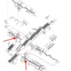 Oryginalna obejma metalowa, stosowana w kombajnach zbożówych marki Massey Ferguson schemat.