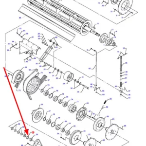 Oryginalna podkładka specjalna koła pasowego o numerze katalogowym D28780617, stosowana w kombajnach zbożowych marki Fendt oraz Massey Ferguson schemat.