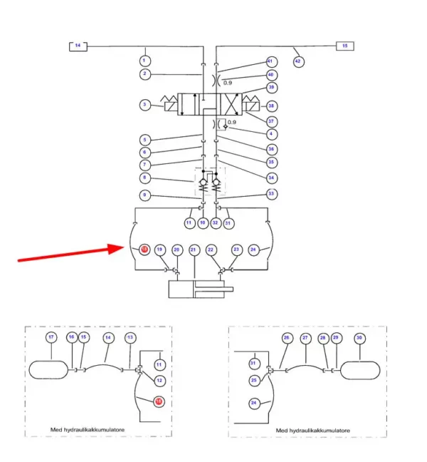 Oryginalny przewód hydrauliczny o numerze D45130024, stosowany w kombjnach zbożowych marki Massey Ferguson.