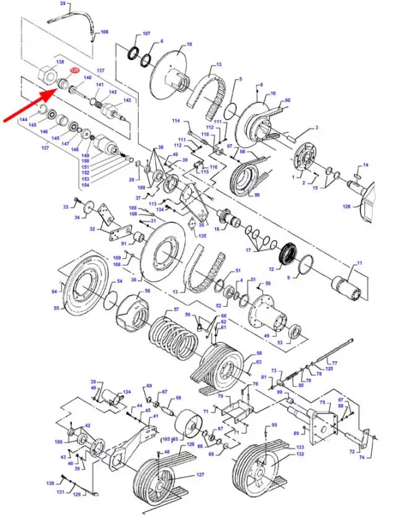 Oryginalna złączka hydrauliczna o numerze katalogowym D45272000, stosowana w kombajnach zbożowych marek Challenger, Fendt oraz Massey Ferguson schemat.