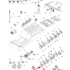 Oryginalny przełącznik uniwersalny o numerze katalogowym LA321862800, stosowany w kombajnach zbożowych marki Fendt oraz Massey Ferguson schemat.
