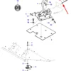 Oryginalny napinacz linki o numerze LA323024450, stosowany w kombjnach zbożowych marki Massey Ferguson i Fendt.
