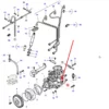 Oryginalny zawór pompy wtryskowej o numerze katalogowym V836779230, stosowany w ciagnikach rolniczych marki Massey Ferguson. schemat
