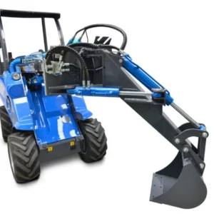 Oryginalna minikoparka z hydraulicznym obrotem 90 stopni