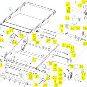 Oryginalna zaślepka o numerze katalogowym 100011797, stosowana w kombajnach zbożowych marki Rostselmash schemat.