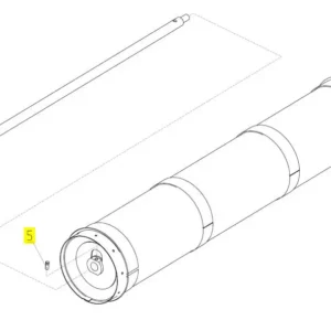 Oryginalny wałek o numerze katalogowym 100026070, stosowany w kombajnach zbożowych marki Rostselmash schemat.