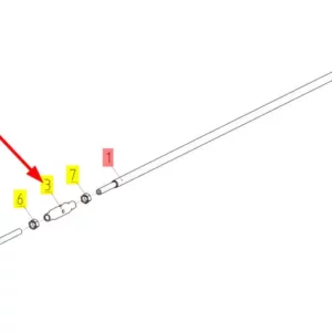 Oryginalna nakrętka skurczowa o numerze katalogowym 100043656, stosowana w kombajnach zbożowych marki Rostselmash schemat.