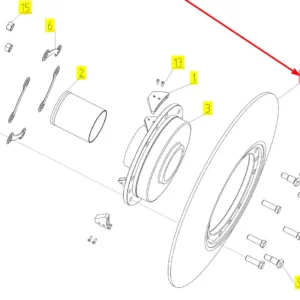 Oryginalna tarcza o numerze katalogowym 100043820, stosowana w kombajnach zbożowych marki Rostselmash schemat.