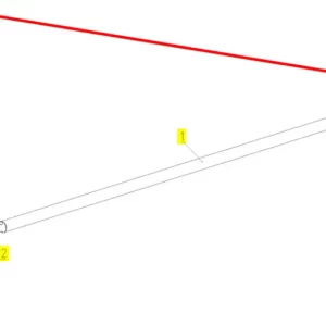 Oryginalna głowica drążka o numerze katalogowym 100049070, stosowana w kombajnach zbożowych marki Rostselmash schemat