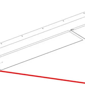 Oryginalna osłona podajnika ślimakowego o numerze katalogowym 100061745, stosowana w kombajnach zbożowych marki Rostselmash.