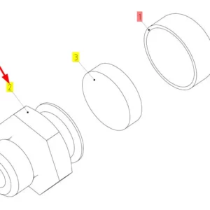 Oryginalny odpowietrznik o numerze katalogowym 100062222, stosowany w kombajnach zbożowych marki Rostselmash schemat.