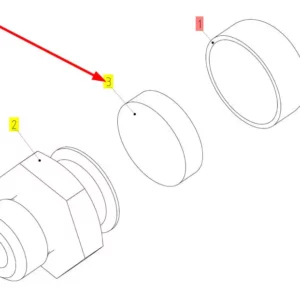 Oryginalny filtr odpowietrznika o numerze katalogowym 100062223, stosowany w kombajnach zbożowych marki Rostselmash schemat.