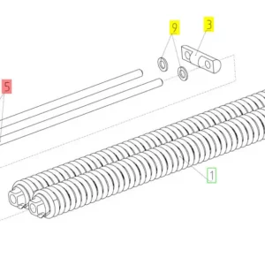 Oryginalna śruba regulacji sprężyn o numerze 100094596