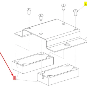 Oryginalny blok diod o numerze katalogowym 100120350, stosowany w kombajnach zbożowych marki Rostselmash schemat.