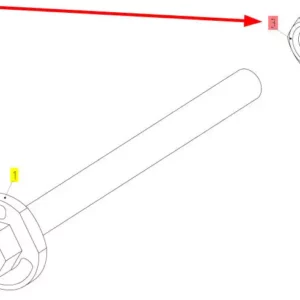 Oryginalna nakrętka wielkości M24 o numerze katalogowym 100165714, stosowana w kombajnach zbożowych marki Rostselmash.