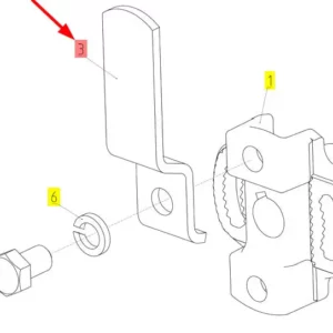 Oryginalne mocowanie tulei o numerze katalogowym 100276891, stosowane w hederach marki Rostselmash- schemat.