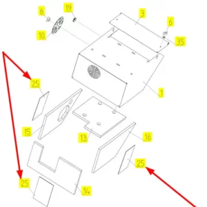 Oryginalna nakładka uszczelniająca o numerze katalogowym 100417116, stosowana w kombajnach zbożowych marki Rostselmash schemat.