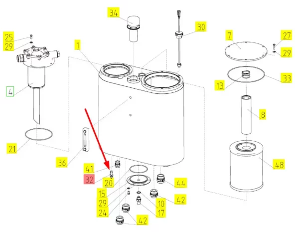 Oryginalny czujnik temperatury oleju, stosowany w kombajnach i sieczkarniach marki Rostselmash.