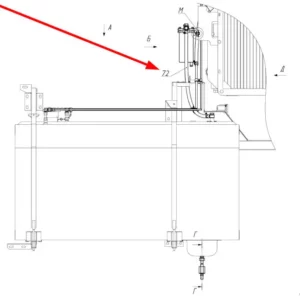 Oryginalny przewód paliwowy o numerze katalogowym 100549558, stosowany w kombajnach zbożowych marki Rostselmash schemat.