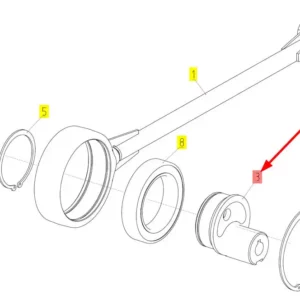 Oryginalna piasta sita o numerze katalogowym 100717263, stosowana w kombajnach zbożowych marki Rostselmash schemat.