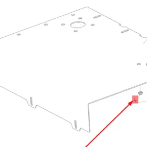 Oryginalna nakrętka specjalna o numerze katalogowym 100729808, stosowana w kombajnach zbożowych marki Rostselmash schemat.