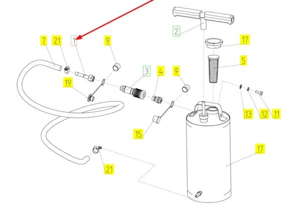 Oryginalny adapter o numerze katalogowym 100933014, stosowany w kombajnach zbożowych marki Rostselmash schemat.