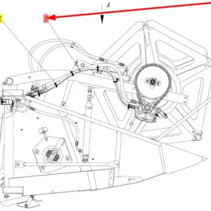 Oryginalna wiązka elektryczna hederu o numerze katalogowym 101252521, stosowana w hederach zbożowych marki Rostselmash schemat