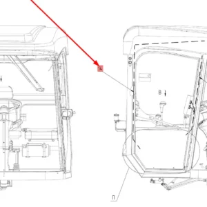 Oryginalna wiązka elektryczna kabiny o numerze katalogowym 101270665, stosowana w kombajnach zbożowych marki Rostselmash schemat.