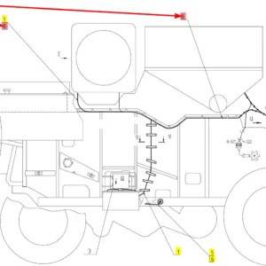 Oryginalna wiązka elektryczna o numerze katalogowym 101378019, stosowana w kombajnach zbożowych marki Rostselmash schemat.